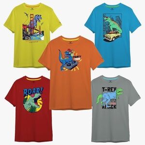 Dinosaur Graphic T-Shirts Set